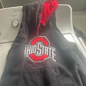 Ohio State Black & Red Pullover Hoodie